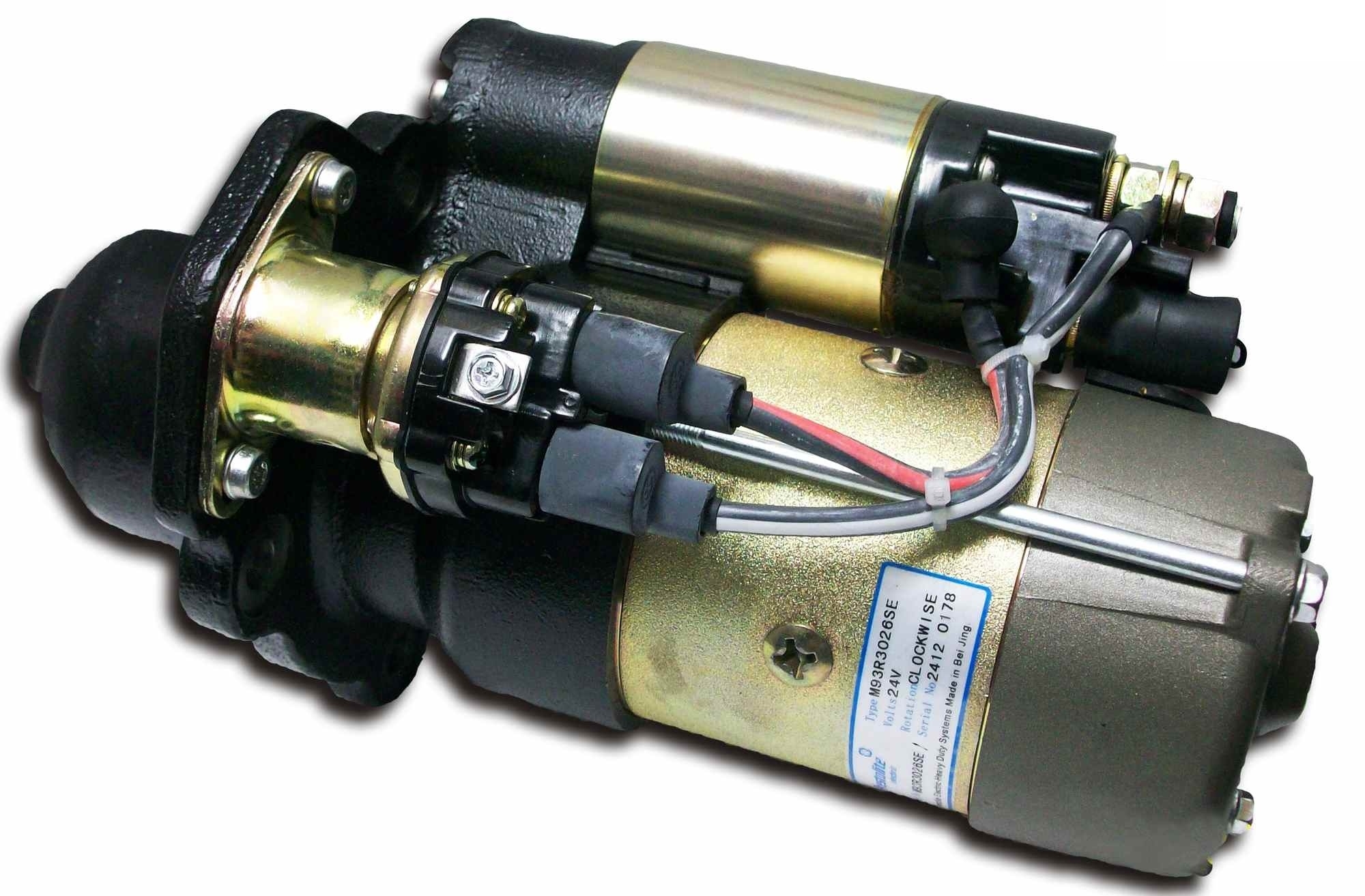 фото стартер камаз, cummins 185, 210, 270, 285л.с.  24v / прамо (атэ-1) M93R3026SE 